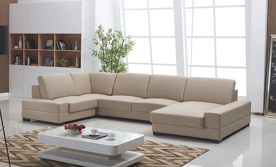 Coogee Leather Sofa Lounge Set